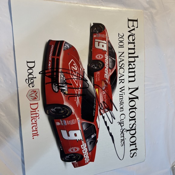 N/A Other - Sports Pub: # 9RAY EVERNHAM SIGNED HERO CARD-NASCAR RACING #19 B ELLIOT VF